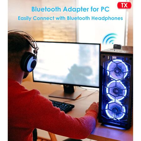 Bluetooth AUX Adapter for Car, Bluetooth Transmitter Receiver, Bluetooth Transmitter for TV, Airplane, Headphones, Bluetooth Receiver