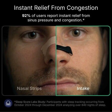 Breathing Nasal Strip Starter Kit,Boost Oxygen Intake,Reduce Snoring,Improve Sleep Quality - Sweat Resistant,Skin Safe Nasal Strips (White,15 Count)