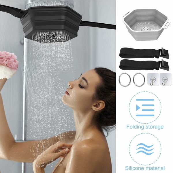 Ice Shower Rapid Cooling Portable Ice Bath Barrel  Silicone Foldable Ice Bath Chiller For Athletes Relax Bathroom Accessories Color White