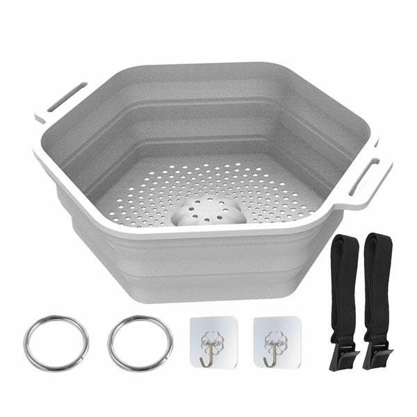 Ice Shower Rapid Cooling Portable Ice Bath Barrel  Silicone Foldable Ice Bath Chiller For Athletes Relax Bathroom Accessories Color White