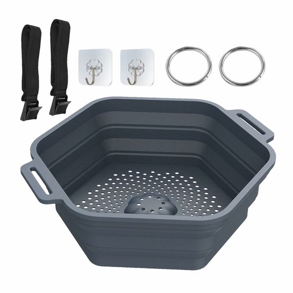 Ice Shower Rapid Cooling Portable Ice Bath Barrel  Silicone Foldable Ice Bath Chiller For Athletes Relax Bathroom Accessories Color Deep Blue