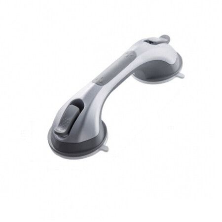 Shower Grab Bar, 12 Inch Shower Handle for Bathtubs and Elderly, Suction Grab Bars for Seniors Bathroom Safety Handles for Elderly, Grey