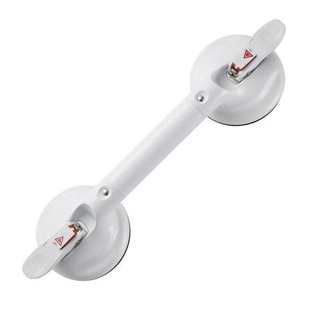 Grab Bar for Bathtubs and Showers, Shower Handle for Elderly Suction, Heavy Duty Max Load 253lb, Handicap Grab Bars 43CM, White