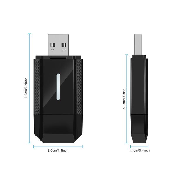 Wireless CarPlay Adapter iPhone Convert Wired to Wireless Android Auto Dongle Activator Mini USB-C Type-C Interface WiFi Map Voice Control