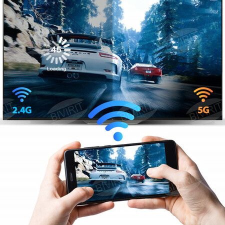 4K Wireless HDMI Display Dongle Adapter 1080P WiFi Streaming Movies Shows Receiver for iPhone iPad Android Tablet Laptop(5G)