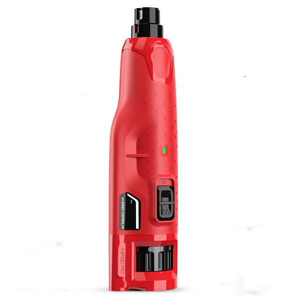 Dog Nail Grinder Quiet 45db 6Speed Pet Nail Trimmer 2 LED Lights Rechargeable Electric with Dust Cap
