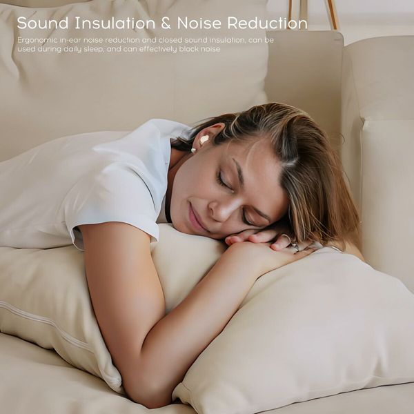 Mini Invisible Wireless Bluetooth 5.3 Micro Sleep Headphones Noise Blocking Hidden Earbuds Small Ears