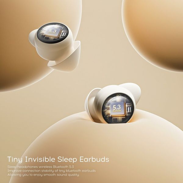 Mini Invisible Wireless Bluetooth 5.3 Micro Sleep Headphones Noise Blocking Hidden Earbuds Small Ears