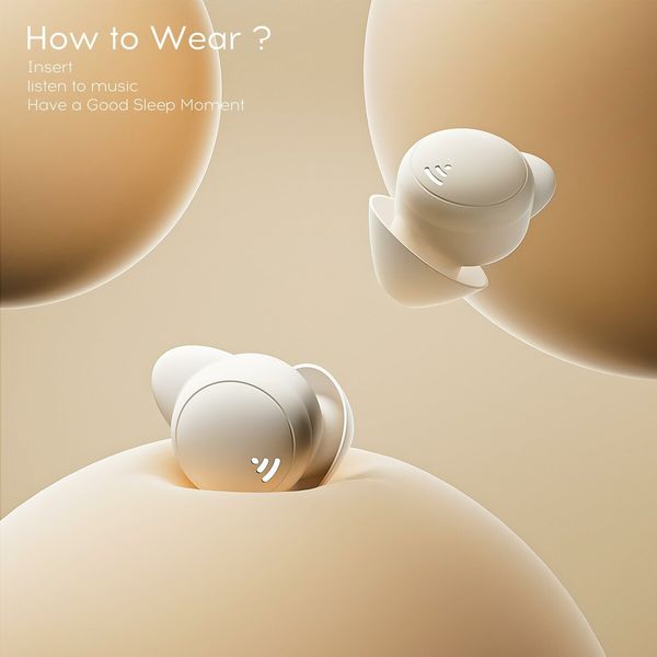 Mini Invisible Wireless Bluetooth 5.3 Micro Sleep Headphones Noise Blocking Hidden Earbuds Small Ears