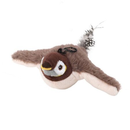 Cat Toys, Flapping Wings Sparrow Catnip Toys, Vivid Chirping, Simulation Bird Interactive Cat Toy
