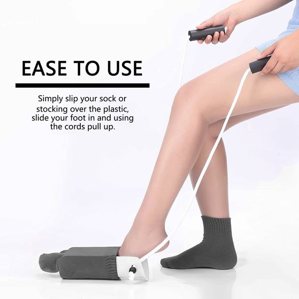 Sock Aid Device for Seniors Easy on and Off Stocking Without Bending,Slip Resistance,Reliable Sock Aid Device for Seniors