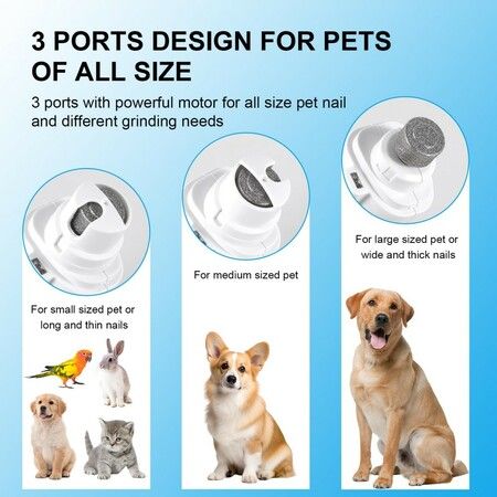 Electric Rechargeable Cat Dog Nail Trimmers   LED Light Paws Grooming Home Travel Perfect Pet Owners Trimmer