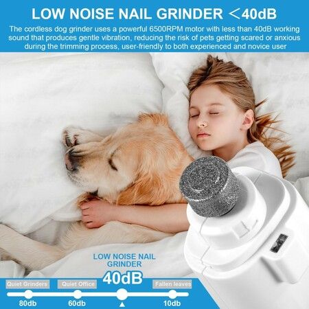 Electric Rechargeable Cat Dog Nail Trimmers   LED Light Paws Grooming Home Travel Perfect Pet Owners Trimmer
