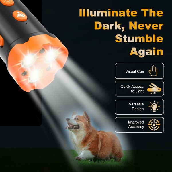 Dog  Anti Bark Device with 3X Sonic Emitters 50ft Range Pet Owners Training Tool