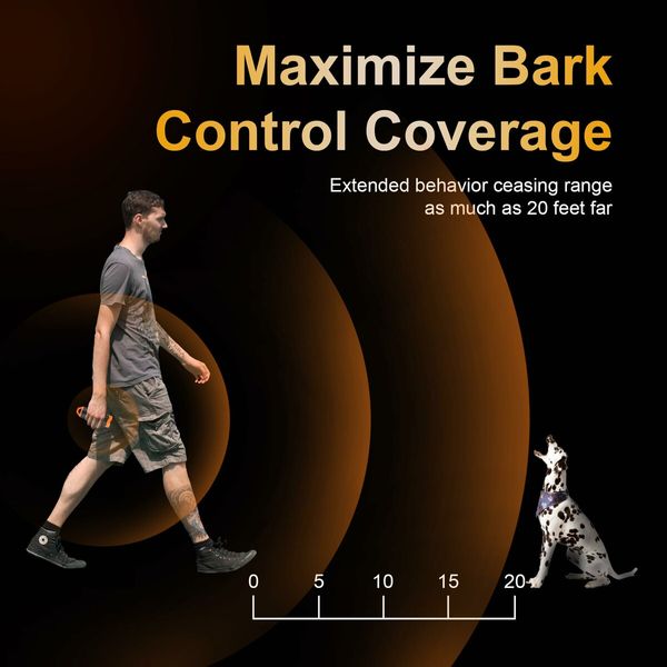 Dog  Anti Bark Device with 3X Sonic Emitters 50ft Range Pet Owners Training Tool