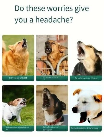 4 Channel Ultrasonic Dog Anti Bark  Device Safe Harmless Type-C AI Intelligent Stop Bark Soundwave Pet Training Barking Control Aid