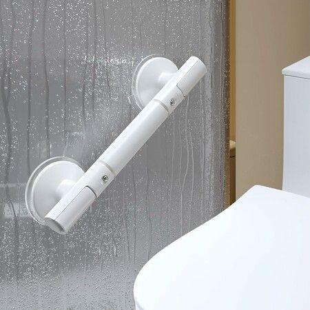 Shower Grab Bar for Bathroom with Safety Luminous Circles,Bathroom Safety Handrail Support,For Disabled Elderly Pregnant,No Drilling