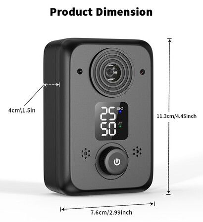 Anti Barking Device Ultrasonic Dog Barking Silencer Rechargeable 3 Modes Indoor Outdoor Pet Human Friendly Type C Power