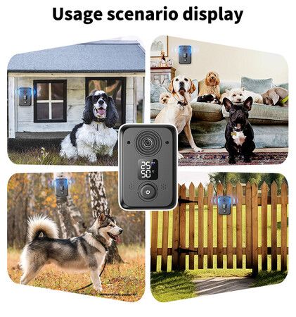 Anti Barking Device Ultrasonic Dog Barking Silencer Rechargeable 3 Modes Indoor Outdoor Pet Human Friendly Type C Power