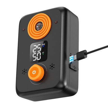 Anti Barking Device Ultrasonic Dog Barking Silencer Rechargeable 3 Modes Indoor Outdoor Pet Human Friendly Type C Power