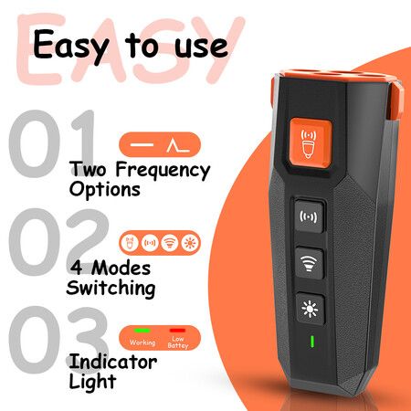 Anti Barking Device Rechargeable Dog Bark Deterrent Effective Training Tool Dog Bark Deterrent Type C Power