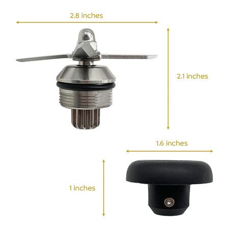 Blender Wet Blade Replacement Assembly with 891 Drive Socket Kit Replace 1151 1152 STM102R 104675-1 for Vitamix 500 5200 6300 VM0103 Standard