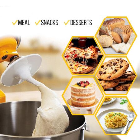 K45DH Dough Hook, Compatible with KitchenAid Tilt-Head Stand Mixer 4.5 Quart and 5 Quart Bowel Fits KSM95 KSM150PS K45SS KSM97 KSM150 KSM96 KSM90