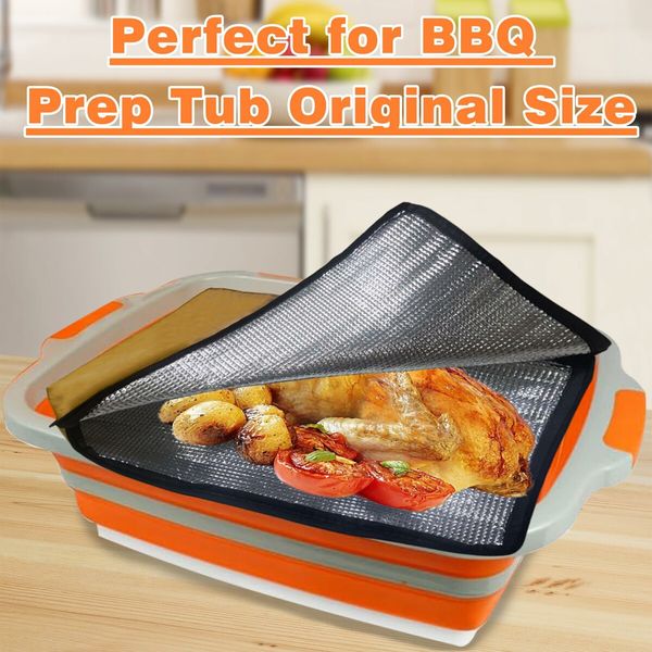BBQ Blanket for Resting Meat,BBQ Brisket Blanket Meat Resting Blanket,Reusable Smoker Grilling Meat Insulated Resting Bag (45cm)