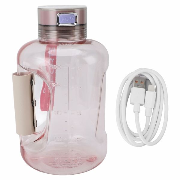 1500ml MAX Hydrogen Water Bottle, Hydrogen Water Generator with SPE/PEM Technology Pink