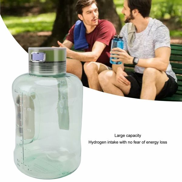 1500ml MAX Hydrogen Water Bottle, Hydrogen Water Generator with SPE/PEM Technology Green