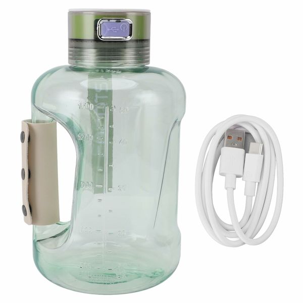 1500ml MAX Hydrogen Water Bottle, Hydrogen Water Generator with SPE/PEM Technology Green