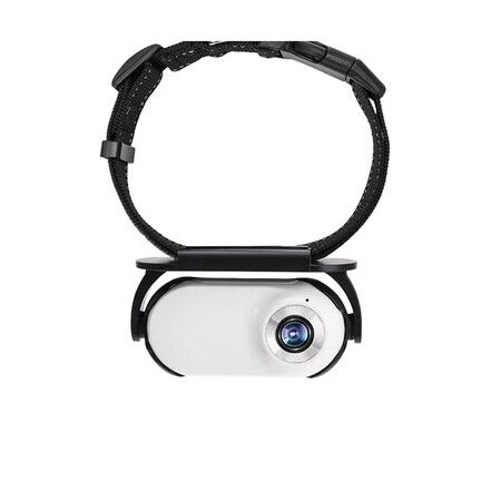 128GB Dog Cat Camera Collar, 1080P Collar Camera Mini Body for Pets, Action Recorder for Cats and Dogs, Dog Tracker Cam Collar Outdoor or Indoor, White