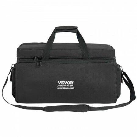 DJ Cable File Bag 1200D Oxford Fabric DJ Gig Bag with 9 Detachable Divider 4.92 ft Padded Shoulder Strap Plastic Bottom Pad 600x300x325 mm DJ Wire Bag
