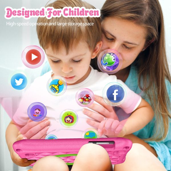 Kids Tablet 7 Inch Android 11 2GB RAM 32GB Storage with WiFi Dual Camera Parental Control Perfect for Christmas Birthday gift