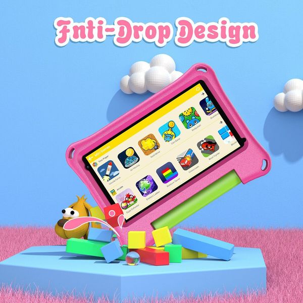 Kids Tablet 7 Inch Android 11 2GB RAM 32GB Storage with WiFi Dual Camera Parental Control Perfect for Christmas Birthday gift