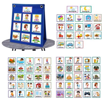 70 Schedule Cards Kids Visual Schedule Calendar Daily Work Planner Encourages Independence