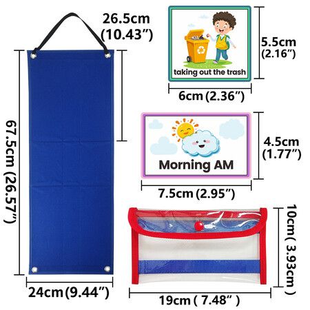 70 Schedule Cards Kids Visual Schedule Calendar Daily Work Planner Encourages Independence
