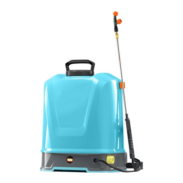 16L Electric Backpack Sprayer Disinfection Garden Watering Weed Remover 12V Rechargeable Battery Powered Herbicide Car Wash Knapsack Motor Auto Mixing