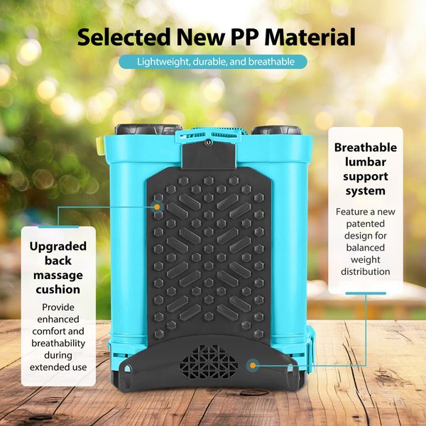 20L Electric Backpack Sprayer Disinfection Garden Rechargeable Watering Lawn Weed Remover 12V Battery Powered Herbicide Agriculture Car Wash Knapsack