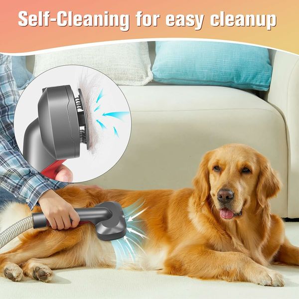 Dog Hair Vacuum Brush for Grooming and Shedding Compatible with Dyson V15, V11, V10, V8, V7,Removes Loose Hair,Dander,Undercoat and Tangles