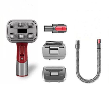 Dog Hair Vacuum Brush for Grooming and Shedding Compatible with Dyson V15, V11, V10, V8, V7,Removes Loose Hair,Dander,Undercoat and Tangles