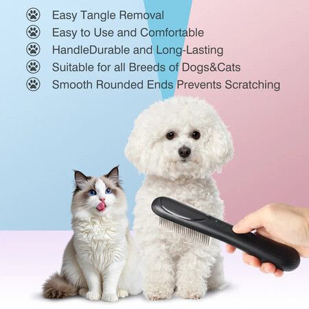 Electric Dog Grooming Brush Fine Tooth Grooming Tool Head Lice Comb Flea Comb for Dogs and Cats