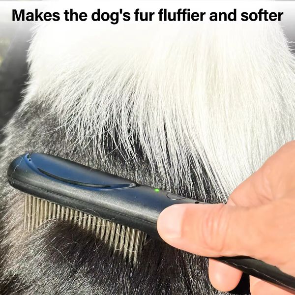 Electric Dog Grooming Brush Fine Tooth Grooming Tool Head Lice Comb Flea Comb for Dogs and Cats