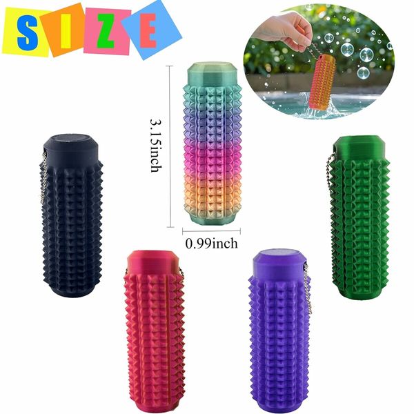 Little Ouchies Fidget,Pocket Mini Fidget Toy,3D Printed Venting Key Pendant,1pcs Spiky Grippie Stim Keychain,Novelty Gifts for Friends