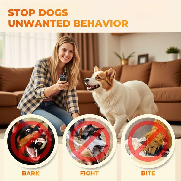 Mini Handheld Anti Barking Device for Dogs, Ultrasonic Dog Training Device, Portable for Dogs Indoor Outdoor Use, 1 Pack Orange