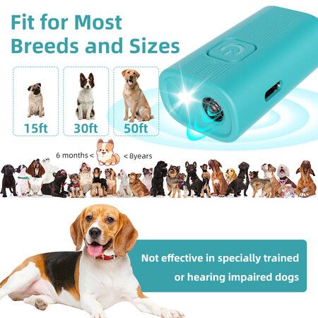 Mini Handheld Anti Barking Device for Dogs, Ultrasonic Dog Training Device, Portable for Dogs Indoor Outdoor Use, 1 Pack Blue