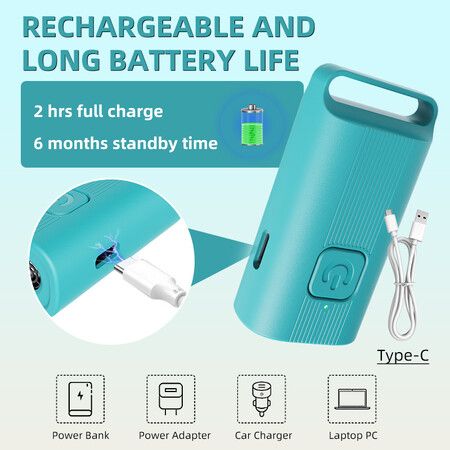 Mini Handheld Anti Barking Device for Dogs, Ultrasonic Dog Training Device, Portable for Dogs Indoor Outdoor Use, 1 Pack Blue