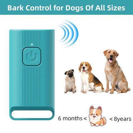 Mini Handheld Anti Barking Device for Dogs, Ultrasonic Dog Training Device, Portable for Dogs Indoor Outdoor Use, 1 Pack Blue