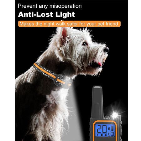 Shock Collar for Dogs 2 Pack, 3300FT Dog Training Collar with Remote for Small Medium Large Dogs 8 to 120lbs, with Beep, Vibration, Shock and Light Modes