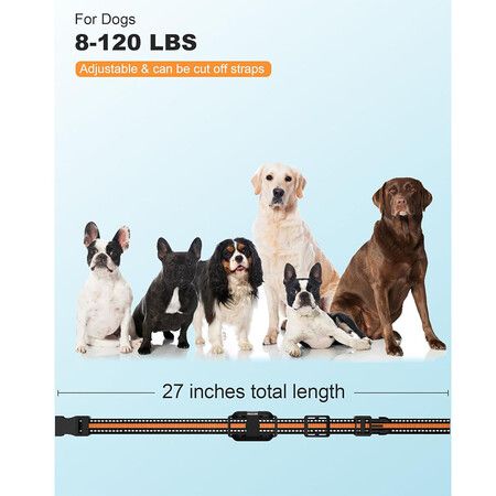 Shock Collar for Dogs 2 Pack, 3300FT Dog Training Collar with Remote for Small Medium Large Dogs 8 to 120lbs, with Beep, Vibration, Shock and Light Modes